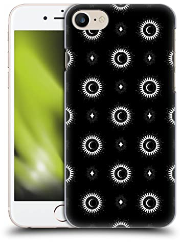Head Case Designs Offizielle Haroulita Sonne Und Mond Himmlisches Schwarz Und Weiß Harte Rueckseiten Handyhülle Hülle Huelle kompatibel mit Apple iPhone 7/8 / SE 2020 & 2022