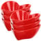 Alipis 6pcs Heart Shaped Plate Heart Dish Soap Bar Holder Heart Shaped Dish Tea Bag Heart Ceramic Dish Ceramic Soy Dish Heart Shaped Bowl Sauce Bowls Ceramics Love Banquet Red Soap Holder