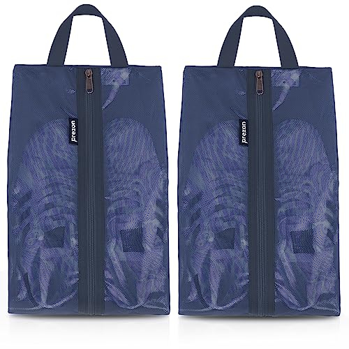 Prezon Borsa per Scarpe da Viaggio, in rete TPU impermeabile, robusta chiusura lampo YKK, resistente allo sporco, organizer per scarpe con cerniera per il viaggio o la conservazione a casa