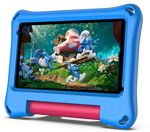 VASOUN Tablet da 7 pollici per bambini da 32 GB Android 11, app preinstallata per bambini, tablet per la formazione dei bambini, con custodia, certificato GMS, blu