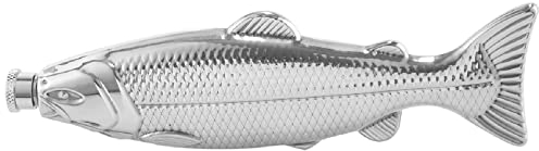 Moovul Flachmann, Fischform, 142 ml, Flasche, Stahl, Party-Trinkgeschirr für den Außenbereich, 1 Stück