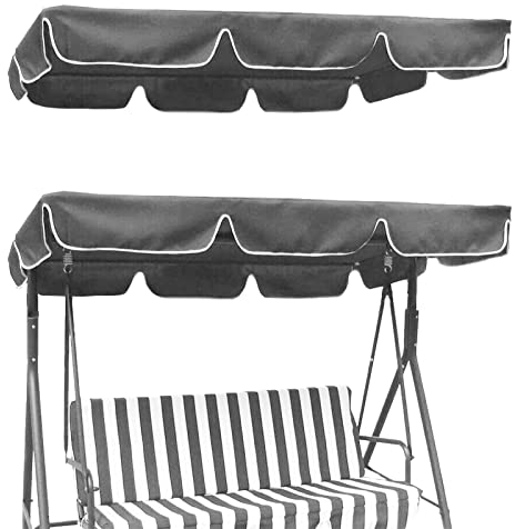Xiaoxin Replacement Canopy Garden Swing Seat, Garden Swing Canopy Waterproof/UV Resistant Patio Hammock Top Garden,3 sizes