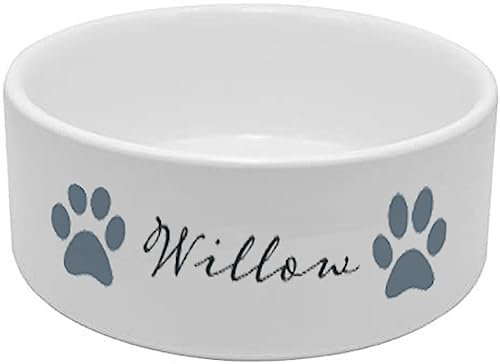 Personalised Dog Bowl, Ceramic,Large and Name added, Dog Food Bowl Puppy Gift Feeding Water bowl