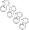 Sterling Silber 925 Doppel Kettenverschluss, ALEXCRAFT 4 Stück Silber 925 Doppelter Karabinerverschluss Schmuckverschluss Hummerschere Verschluss für Halskette Armband Ketten Schmuckherstellung