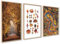 ag.art deco Poster 30x40 | DIN Herbst Poster Set für Wand Deko Wohnzimmer oder Schlafzimmer | Kunstdruck mit Motiven von Herbstliche Natur Wald | 3x Bilder ohne Rahmen