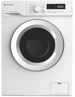 Aspes Lavadora 9Kg Carga Frontal Blanco AL9200ED. 2300W, 1200rpm, 12 Programas, Función Stop&Go, Clase de Eficiencia Energética E