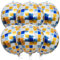 VIKY 6 Stück Discokugel Luftballon,Discokugel Deko Folienballons,22 Zoll 4D Diskokugel Luftballons Blau Gold,90er Party Deko,Disco Party Deko Ballons für Karneval,Hawaii,Geburtstag,Graduation,Hochzeit
