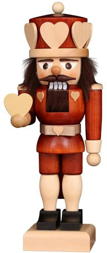 Christian Ulbricht Nussknacker Herzkönig Natur - 27 cm