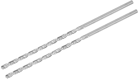 sourcing map 2PCS 8mm x 300mm Straight Shank Twist Drilling Bit for Electric Drill