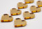 8 Pcs Small Gold Mirror Acrylic Love Heart Fridge Magnets | very strong magnets | gift for loved one | valentines day gift | best friend present
