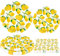Paquete de 120 Decoraciones para Fiestas de Limón Productos para Cumpleaños con Tema de Limonada Vajilla con tema de limones amarillos para fiesta de Cumpleaños