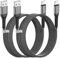 Cable Cargador iPhone 2M 2Pack[Apple MFi Certificado], USB Cable iPhone Carga Rápida Nylon Trenzado Cable Lightning USB Cable Cargador iPad para Apple iPhone 14 13 12 11 Pro Max XS XR X 8 7 6S 5,iPad