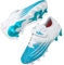 Mufanton Zapatos de Fútbol Niño Spike Aire Libre niños Calzado de Fútbol Profesionales Atletismo Entrenamiento Botas de Fútbol Adolescentes,Blanco Azul,EU38