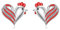 Huhn Ohrringe 925 Sterling Silber Hahn Stud Ohrringe Bauernhof Tiere Schmuck Weihnachtsgeschenke für Ladies Damen
