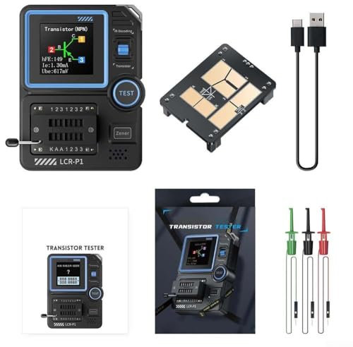 LCR-P1 - Multimetro di resistenza, multimetro multi tester transistor capacitanza tester per LCR ESR Meter