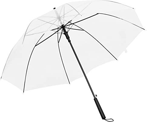 Homgoday Parapluie Transparent 100 cm, Parasol d'extérieur pour Jardin Terrasse, Balcon, Plage, Piscine