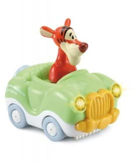 Tut tut Cabriolet Magique Tigrou - pour Disney Bolide Collection Winnie - Jouet Musical decouvertes - Set Voiture et 1 Carte Animaux