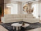 MKS MEBLE Ecksofa Sofa L-Form Beige Cord, Wohnlandschaft L-Form, Couch L Form, Sofagarnitur Couchgarnitur Polsterecke, Breite: 316 cm - Savona L - Beige Cord - Rechts
