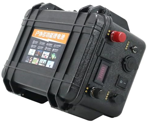 SSCYHT Batterie Lithium 12V 24V 48V 60Ah 80Ah 100Ah 120Ah 150Ah 200Ah pour propulseur extérieur pour Moteur de Bateau Haute Puissance Batterie de Secours Rechargeable de Remplacement,B 12v 100ah