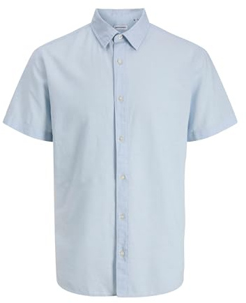 Jack & Jones Herren Jjebreeze Linen Blend Shirt S/S Sn Jnr Jjebreeze Linen Blend Shirt S/S Sn Jnr (1er Pack)