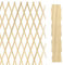 Il Gruppone Passione Casa Traliccio Grigliato Estensibile in Legno Sostegno Muro Parete Verticale Fiori Piante Rampicanti Terrazzi Balcone Giardino Reticolato Fioriera - Naturale - 1.5x2 Mt