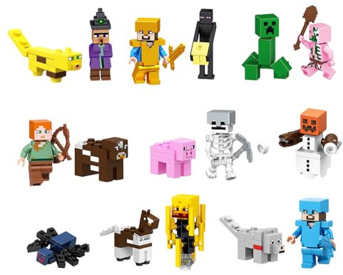 AWAVM 16PCS Cake Toppers Cake Decorations,3D Happy Birthday Topper,NTN Game Cupcake Toppers for Happy Birthday Cake Decorations for Kids