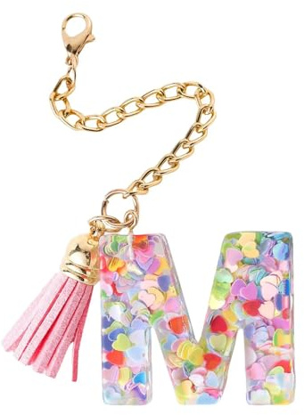 1 PCS Letter Charm Accessories for Stanley Cup, Cute Interesting Letter M Keychain Handle Charm, Resin Pendant Chain Tumbler Accessories for Girl and Women