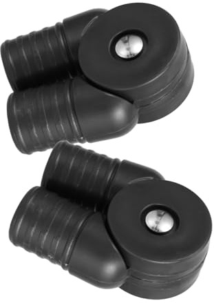 SEWOART Verbindungsstücke 2 Stück Kunststoff, Adapter für Klappstuhlrohre | Drehstuhl und Lounge Sessel, Kaffee, Erhöhte Stabilität und Faltbare Funktion, Möbelverbinder