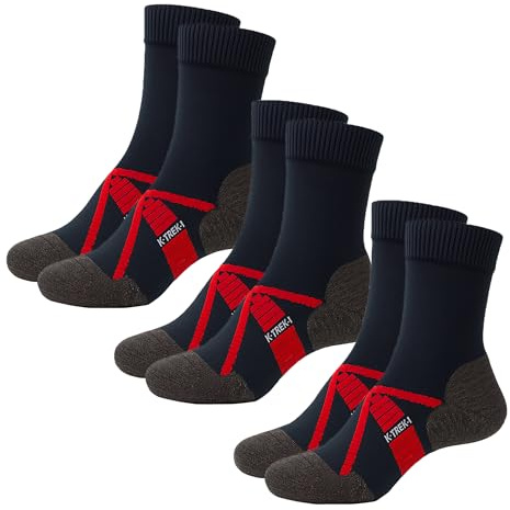 Kaiera Trek Light – 3 Paires de Chaussettes de Randonnée Légères en Laine Mérinos, Respirantes et Anti-Odeurs, Trekking, Marche & Trail Été, Made in Italy