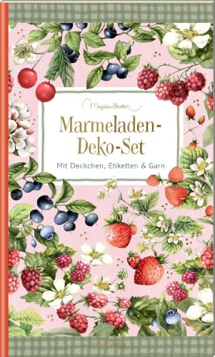 Marmeladen-Deko-Set - Cottage Garden: mit Deckchen, Etiketten & Garn: Kreatives DIY-Set für Marmeladengläser – mit Etiketten, Deckchen und Garn (Küchenpapeterie)