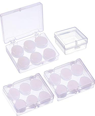 9 Paia Tappi per Orecchio Morbide in Silicone Set per Dormire, Nuotare - tappo, Bianco