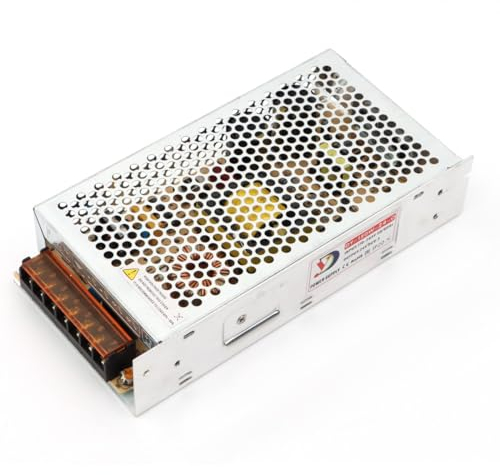 Jandei - Transformateur d'Alimentation 110/220V AC à 24V DC 6,25A 250W, Installation Intérieure IP20, pour Bande LED, Néon ou Appareils Basse Tension