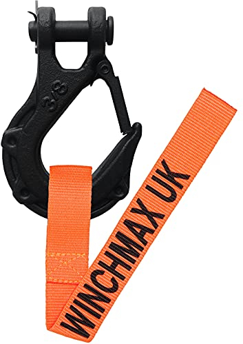 WINCHMAX Gancio per verricello Gancio tattico da 3/8 di Pollice, Acciaio G70 forgiato. Adatto per argani Fino a 14.000 libbre.