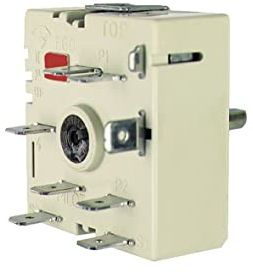 e.g.o. Kochplattenschalter Energieregler rechtsdrehend aufsteigend Kochfeld Herd EGO 50.57031.010 stufenlose Regulierung 400 Volt passend Whirlpool Bauknecht 481227328049 Zanussi 94971011900