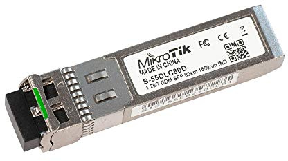 MikroTik S-55DLC80D - 1.25G, SM, 1550nm, 80km SFP-Modul mit doppeltem LC-Stecker