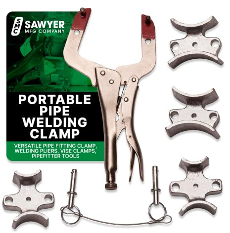 Welders 3rd Hand – Portable Pipe Welding Clamp & Alignment Tool for Butt Welds – Versatile Pipe Fitting Clamp, Welding Pliers, Vise Clamps, Pipefitter Tools – Lightweight Multifunction Tool by Sawyer