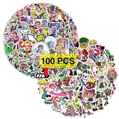 GTOTd Video Game Stickers (100Pcs) Cartoon Game Gifts Merch Vinyl Water Bottle Luggage Guitar Skateboard Cute Aesthetic Manga Gifts for Teens