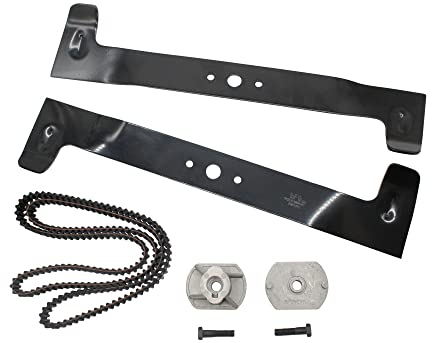 SECURA Messer Set Zahnriemen Messerhalter kompatibel mit Rasentraktoren John Deere Stiga Solo