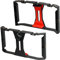 iGadgitz U7219 Supporto Cellulare Portatile, Stabilizzatore Smartphone, Video Rig Nero & Rosso