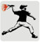 FINGERINSPIRE Blumenwerfer Banksy Schablone 30x30cm Blumenwerfer von Banksy Schablone Graffiti Druckschablone Wiederverwendbare Schablonen zum Malen auf Holz, Boden, Wand, Heimwerkerdekoration