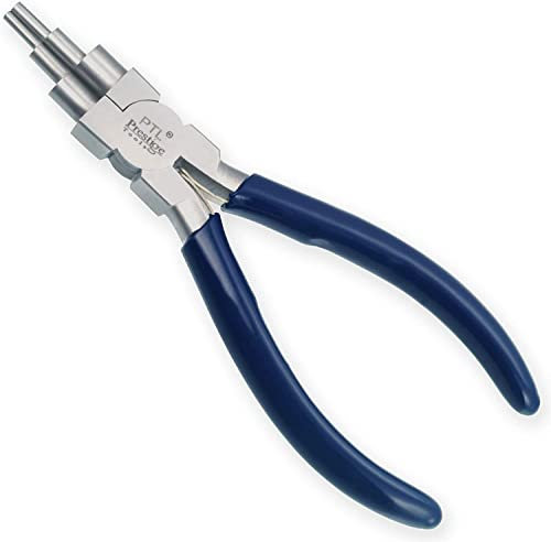 Pinza per piegare il filo, 6 misure, modellare la cauzione Pinza 6 in 1, anello multimisura da 2-9 mm Strumenti per la creazione di gioielli