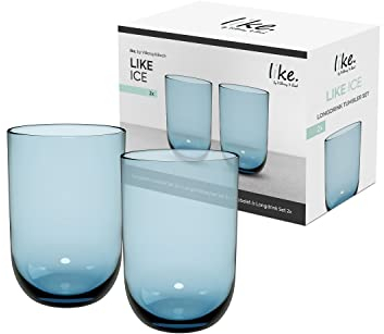 like. by Villeroy & Boch – Like Glass Longdrink-Glas Blau, Spülmaschinenfest, Glas, Trinkgeschirr, Gläser, Longdrinkgläser, Kristallglas