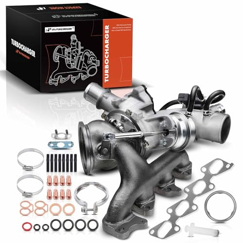 A-Premium Turbo Turbocharger and Complete Installation Kits Compatible with Buick, Chevy Vehicles - 1.4L Turbo - Encore 2013-2021, Cruze 2011-2015, Sonic 2012-2020, Trax 2013-2021 - Replaces 55565353