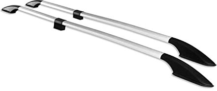 OMAC Dachreling Dachgepäckträger kompatibel mit Land Rover Range Rover L322 2003-2012 Grau