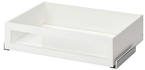 Ikea KOMPLEMENT Schublade mit gerahmter Glasfront, 75 x 58 cm, weiß