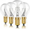 FOXNSK 4 Pack Oven Bulbs 39W 300C Screw, 2700K Warm White 350 Lumen Small Screw Light Bulb, 230V Dimmable G45 SES Golf Oven Light Bulb for Cookers Oven