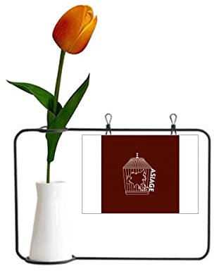 Map Cage Continent Asia Art Deco Fashion Tulpe Künstliche Blumenvase Dekoration Karte