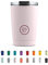 Cool Bottles - Vaso Térmico de Acero Inoxidable 330 ml - Pastel Pink - Tapa Hermética - Vaso para Café - Bebidas Frías 10 horas y Calientes 5 horas - Libre de BPA