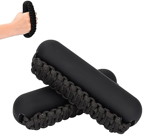 BOOSTEADY Hand Weights Set for Women Men, Soft Dumbbells of 2 (1lb), Walking Weight with Hand Strap for Aerobics, Jogging, Running-Black