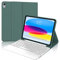 Clavier avec Trackpad pour iPad 11eme Generation A16 2025/10eme Generation 10.9 2022, AZERTY Clavier avec Pavé Tactile pour iPad 10/11 10,9/11 Pouces, Détachable Clavier avec Porte-Crayon, Vert foncé